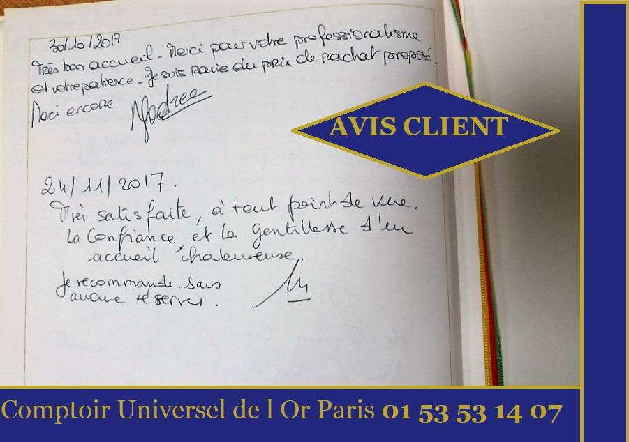 avis client rachat or paris