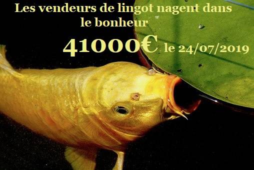 COURS DE L OR EN JUILLET 2019 par comptoir universel de l'or Paris 8