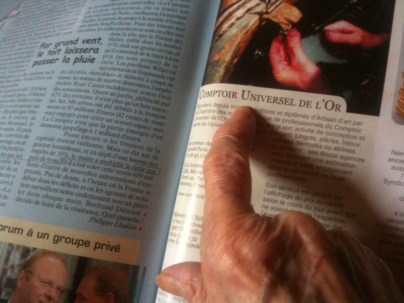 achat or paris le plus cher