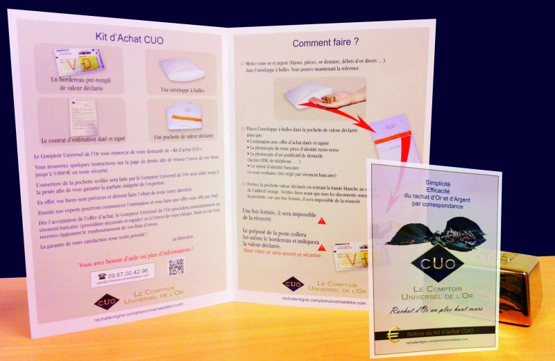 rachat d or par correspondance