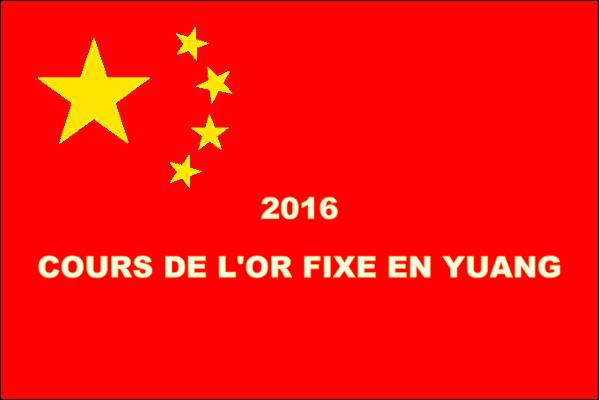 Un cours de l’or fixé en yuan