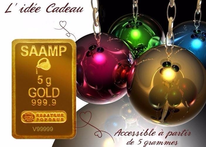 un lingotin en or massif 24 carats en cadeau