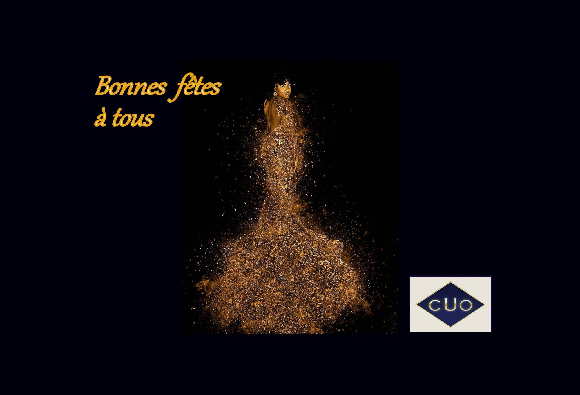 Spécial fêtes: Chic, la tenue or, pour le Comptoir Universel de l'Or Paris